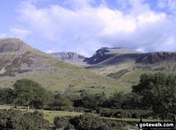 Walk c453 The Scafell Mountains from Wasdale Head, Wast Water - Scafell Pike, Mickledore and Sca Fell from Wasdale Head