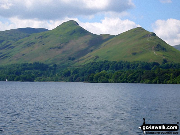 Walk c313 The Newlands Fells from Hawes End - Cat Bells (Catbells) from the Derwent Water Ferry