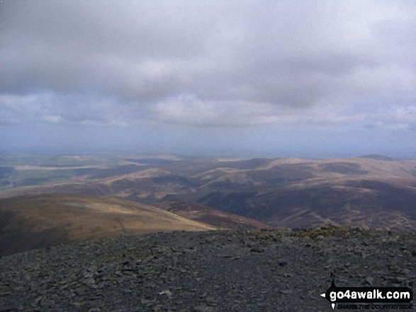 Walk c186 Lonscale Fell and Skiddaw from Gale Road (Underscar) nr Keswick - Blencathra and the Northern Fells from Skiddaw summit