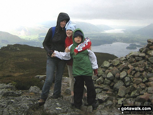 Walk c318 High Seat and Bleaberry Fell from Armboth - On High Seat (Ashness Fell)