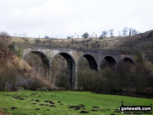 Walk d270 Monsal Head, Monsal Dale and Deep Dale from Ashford in the Water - Monsal Dale Viaduct from Monsal Dale