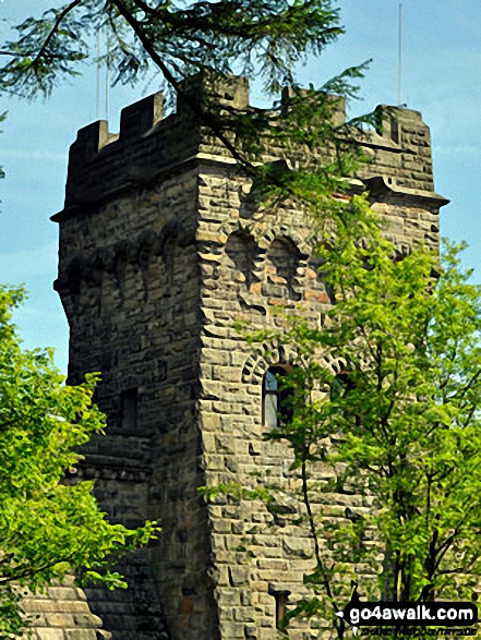 One the towers of Derwent Reservoir Dam 