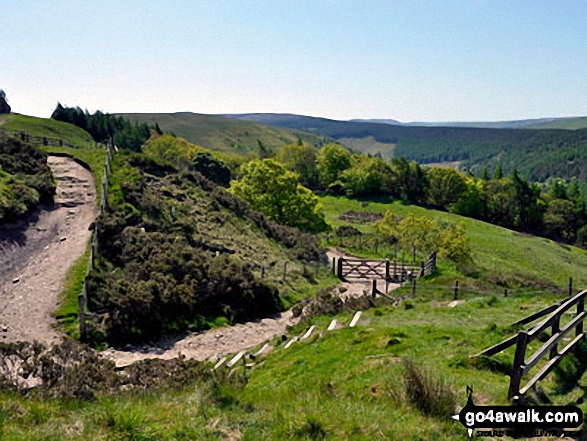 Walk d212 Alport Castles from Fairholmes Car Park, Ladybower Reservoir - Above Lockerbrook Heights