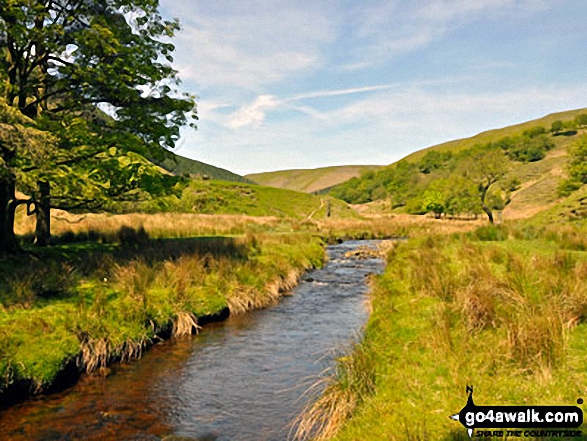 Walk d212 Alport Castles from Fairholmes Car Park, Ladybower Reservoir - The River Alport in Alport Dale