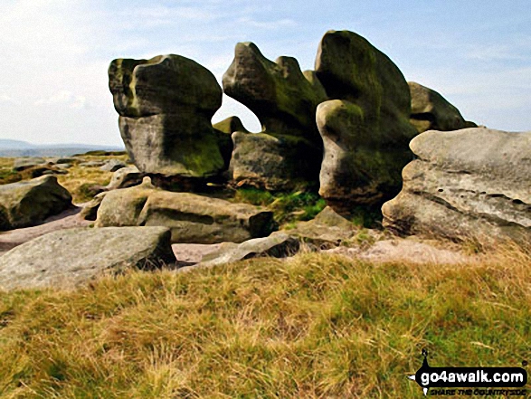 Walk d164 Barrow Stones, Grinah Stones, Bleaklow Stones and Bleaklow Head (Bleaklow Hill) from Woodhead - Bleaklow Stones (Bleaklow Hill)