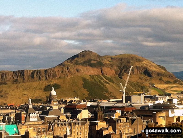 Walk Arthur's Seat walking UK Mountains in The Scottish Borders  City of Edinburgh, Scotland