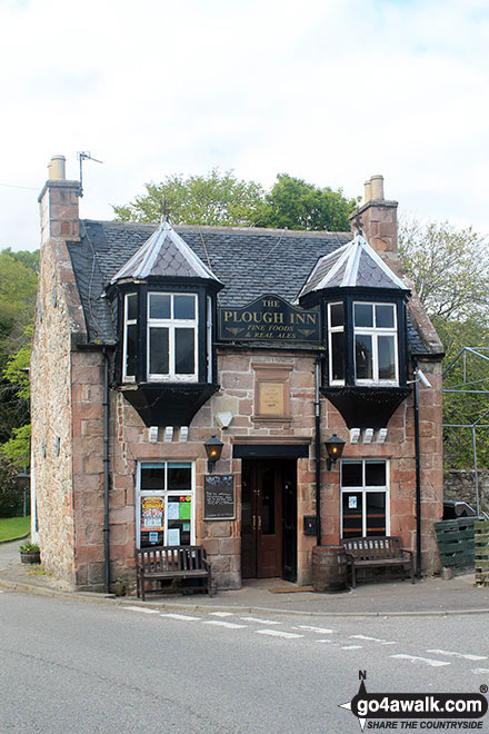 Walk h158 The Fairy Glen Waterfalls from Rosemarkie, The Black Isle - The Plough Inn, Rosemarkie