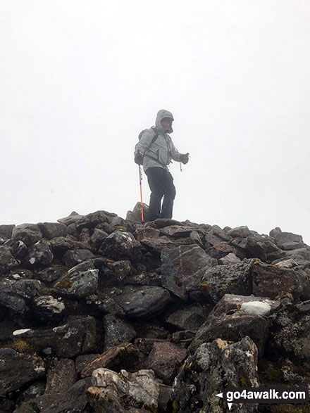 Walk h101 Cairn Gorm from Cairn Gorm Ski Centre - On the summit of Beinn Resipol