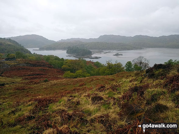 Riska Island and Loch Moidart from Beinn Bhreac on The Silver Walk 