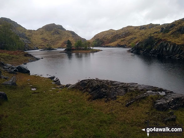 Unnamed lochan above Bealach Sgairt Dea-uisge on The Silver Walk from Castle Tioram 