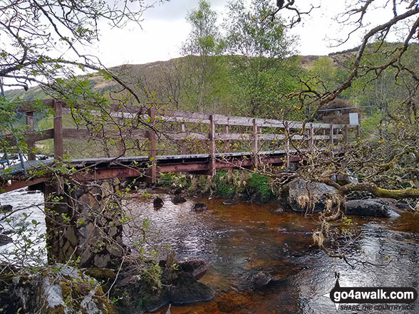 Bridge over The River Strontian in Ariundle Oakwood National Nature Reserve 