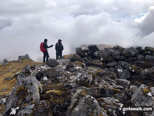 On the summit of Sgurr Dhomhnuill