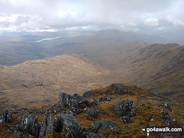 Gleann na Cloiche Sgoilte from Sgurr Dhomhnuill