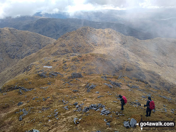 Descending Sgurr Dhomhnuill 