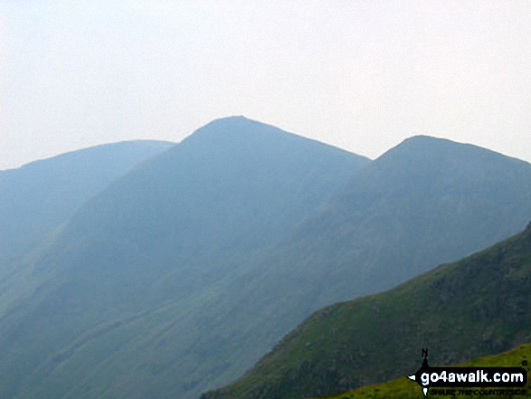 Walk c276 High Street and Harter Fell from Mardale Head - Yoke, Ill Bell and Froswick seen from the path to Harter Fell