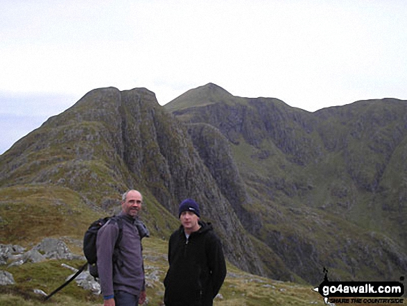 Us on Ladhar Bheinn in Knoydart and Loch Quoich Highland Scotland