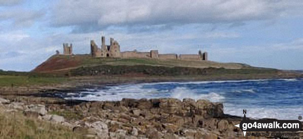 Walk n152 Dunstan from Craster - Dunstanburgh Castle