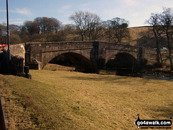 Slaidburn bridge over The River Hodder 