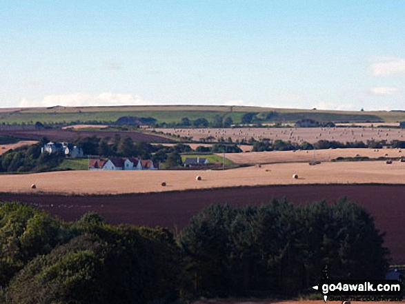 The view inland from St Abbs 