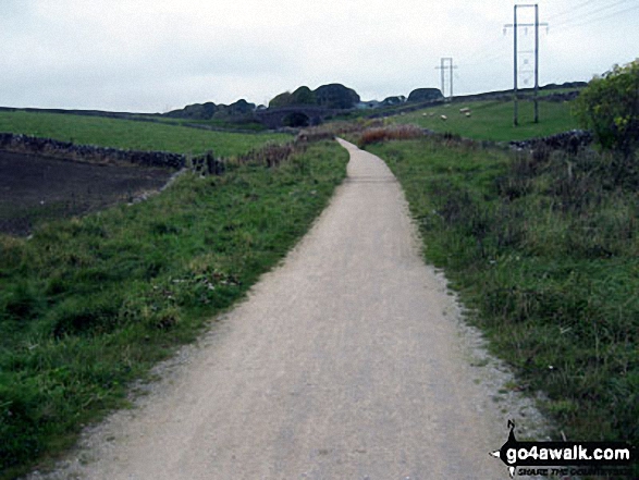 Walk d312 Carder Low, The High Peak Trail and The Tissington Trail from Hartington - The High Peak Trail near Hurdlow (Sparklow)