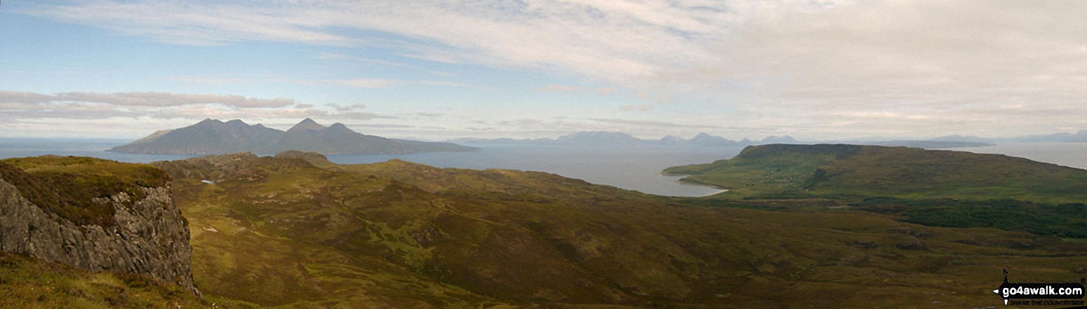 *The Cuillin Hills (Isle of Skye) from the summit of An Sgurr (Eigg)