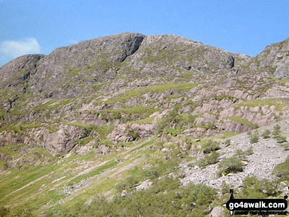 Walk h102 Bidean nam Bian and Stob Coire Sgreamhach - Bidean Nam Bian from Coire Gabhail (The 'Lost Valley' of Glen Coe)