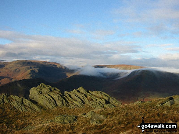 Walk c389 Great Rigg, Fairfield and Hart Crag from Ambleside - East from Stone Arthur