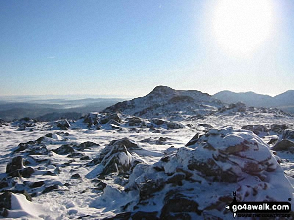 Walk Thunacar Knott walking UK Mountains in The Central Fells The Lake District National Park Cumbria, England