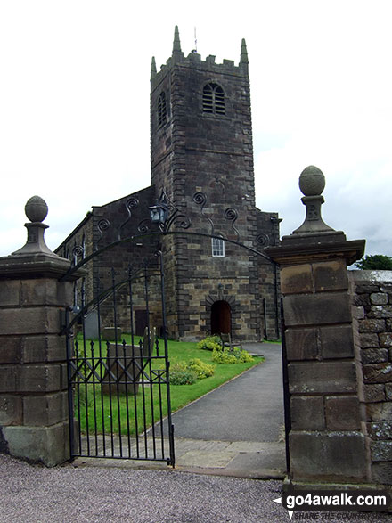 Walk s102 The Manifold Trail and Bridge End from Longnor - Longnor Village Church