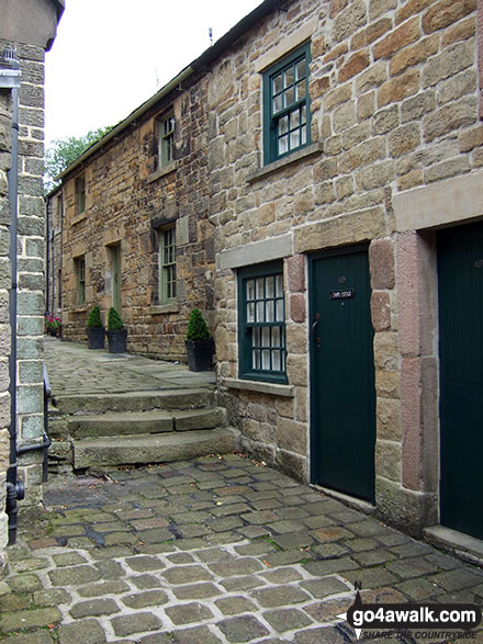 Walk s181 Merryton Low and The River Manifold from Longnor - Chapel Street, Longnor Village