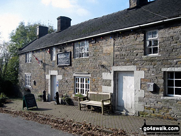 Walk s135 Revidge and Upper Elkstone from Butterton - The pub in Butterton Village