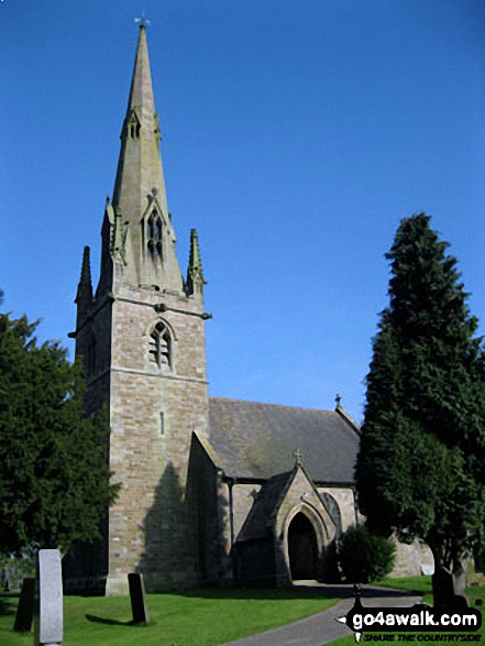 Walk s108 Butterton and Upper Elkstone from Onecote - Butterton Church