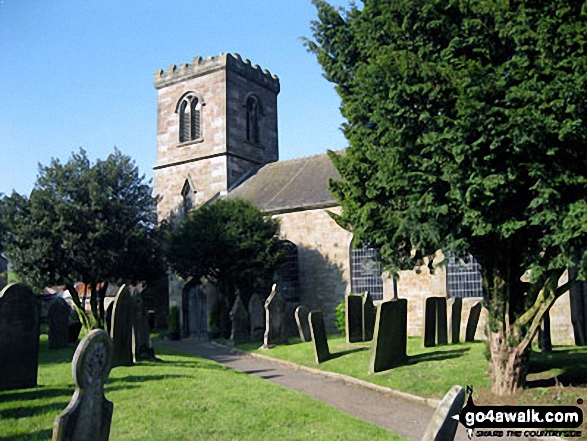 Walk s216 Onecote, Grindon and The Manifold Way from Waterhouses - Onecote Church