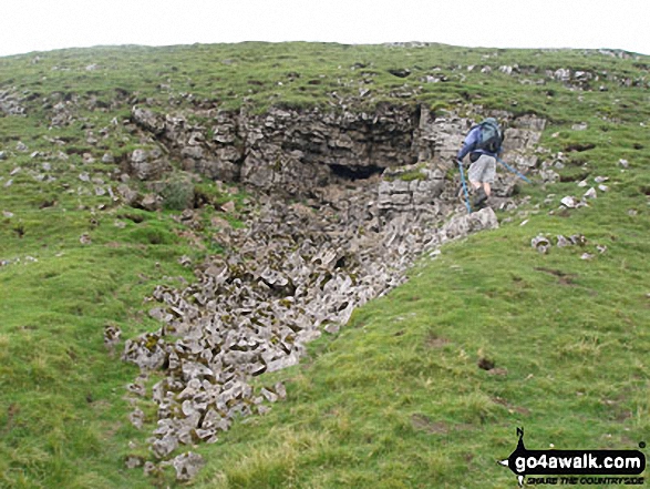 Walk du152 Great Stony Hill and Dead Stones from Burnhope Reservoir - Scree on Coldberry End