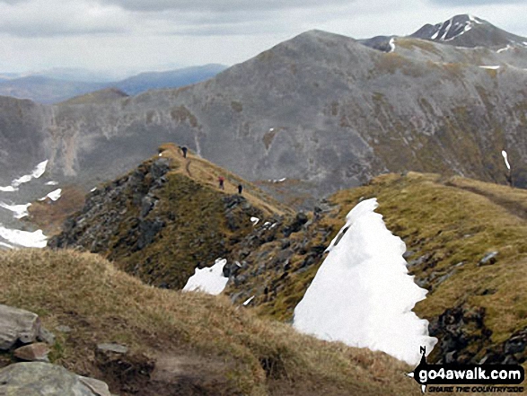 The Sgurr Choinnich Mor Ridge in May