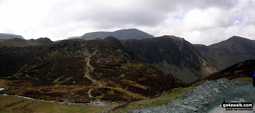 Walk c295 Hay Stacks and Fleetwith Pike from Gatesgarth, Buttermere - Hay Stacks (Haystacks) from Dubs Quarry on Fleetwith Pike