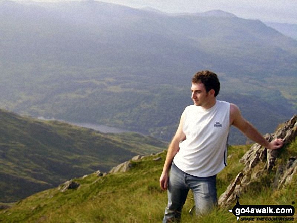 Walk gw186 Garnedd Ugain, Snowdon (Yr Wyddfa) & Moel Cynghorion from Llanberis - Me on Snowdon