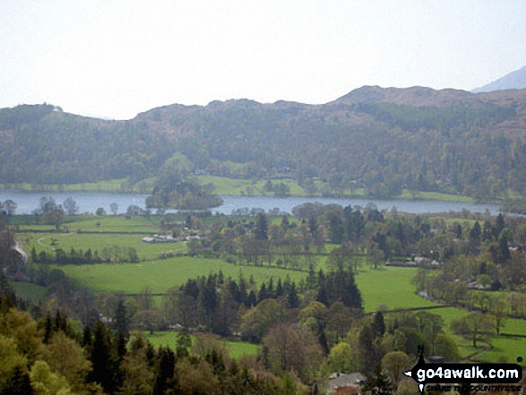 Walk c266 Seat Sandal and Fairfield from Grasmere - Grasmere from the lower slopes of Stone Arthur