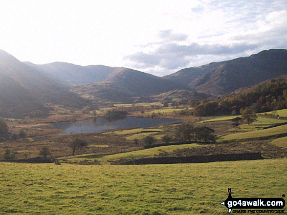 Walk c238 Lingmoor Fell and Great Langdale from Elterwater - Little Langdale Valley from near Dale End