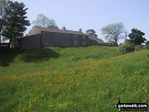 Walk ny124 Rylstone Fell, Cracoe Fell, Thorpe Fell Top and Embsay Moor from Embsay - Spring in Embsay