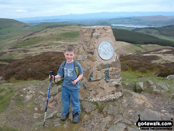 Walk c309 Great Mell Fell, Little Mell Fell and Gowbarrow Fell - My little boy Marc on Gowbarrow Fell