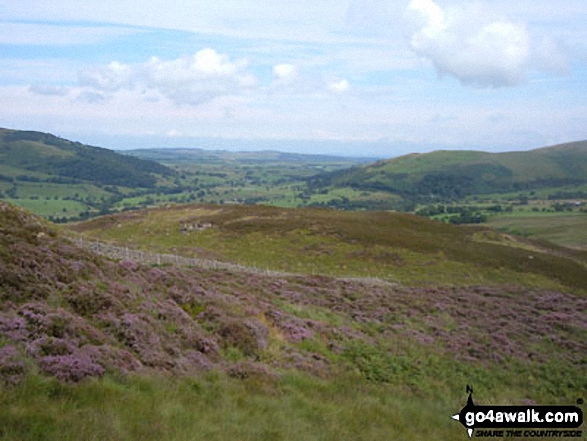 Walk c309 Great Mell Fell, Little Mell Fell and Gowbarrow Fell - East from the lower slopes of Gowbarrow Fell