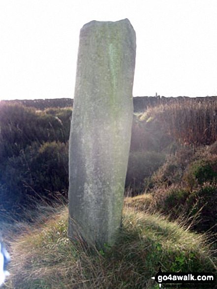 Walk d125 Hob Hurst's House and Beeley Moor from Beeley - Ancient Guide Stoop/Sign Post South of Harland Sick