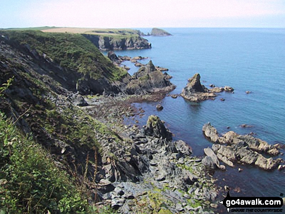 Walk pe121 Pen y Fan (Dinas Head) from Cwm-yr-Eglwys - The Pembrokeshire Coast Path