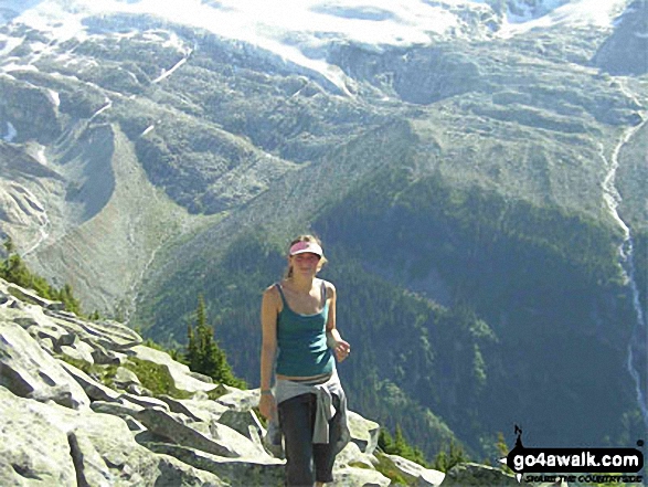 My daughter Lucy on Glacier Crest Ridge in Glacier National Park, British Columbia Canada