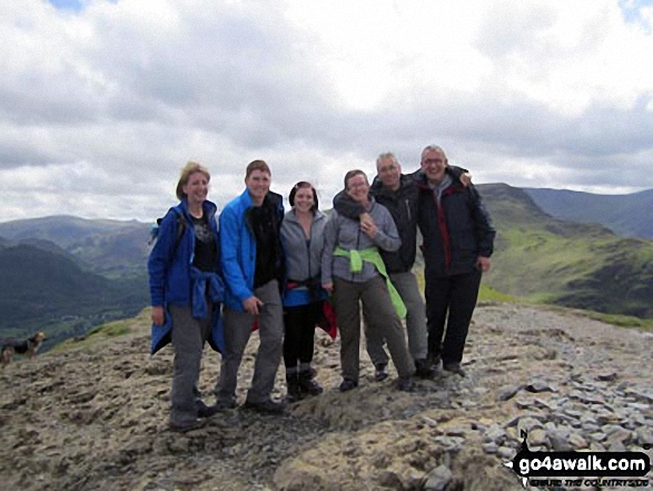 Me with friends (Dave, Hannah, Verne, Ali & Pete) on top of Cat Bells (Catbells) 