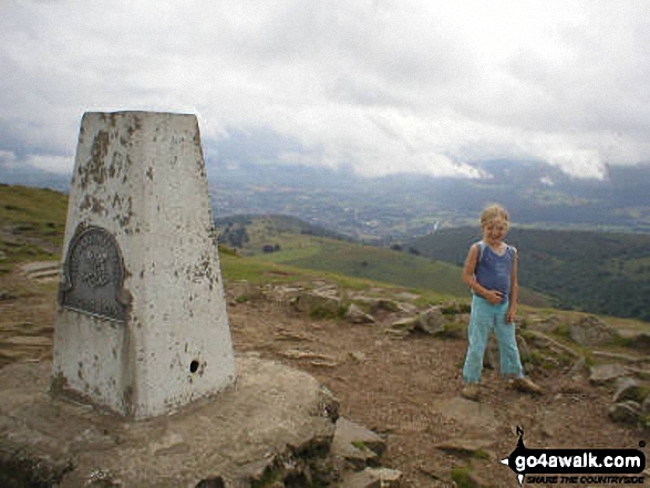 My Daughter on Sugar Loaf in The Black Mountains Monmouthshire Wales