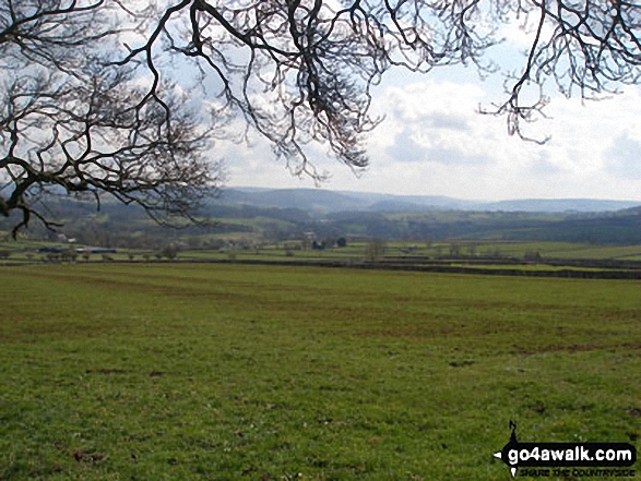 Walk d230 Monsal Dale from Ashford in the Water - The Derbyshire countryside from Pennyunk Lane, near Ashford in the Water