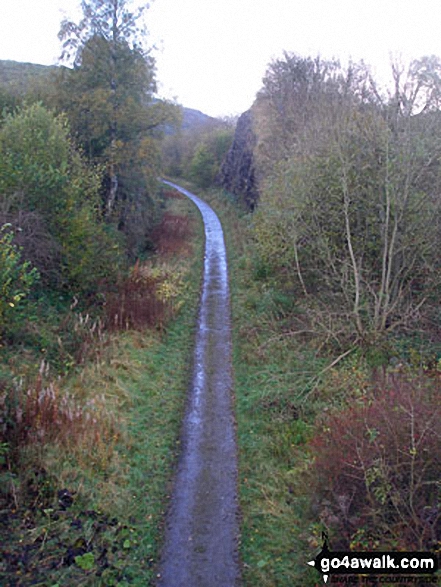 Walk d249 The Monsal Trail, Miller's Dale and Chelmorton from Wye Dale - The Monsal Trail near Miller's Dale Station