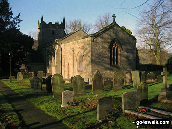 Walk d125 Hob Hurst's House and Beeley Moor from Beeley - Beeley Church